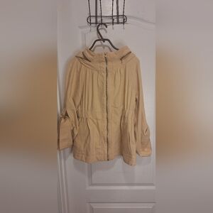 THEME /Women's Tan Hooded Jacket/ Size Medium